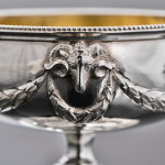Set of four Victorian sterling silver salt cellars