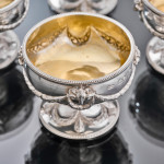 Set of four Victorian sterling silver salt cellars