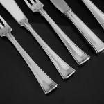 Extensive set of Art Deco Italian silver cutlery for 24 in fitted canteen