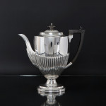 Antique 3-piece Queen Anne style sterling silver tea & coffee set