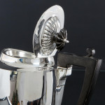 Antique 3-piece Queen Anne style sterling silver tea & coffee set