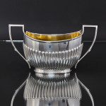 Antique 3-piece Queen Anne style sterling silver tea & coffee set