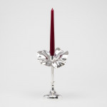 Small Flor silver-plated candlestick
