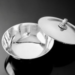 Mid-century sterling silver bowl & cover