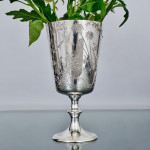 Large Aesthetic style Victorian sterling silver goblet