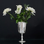 Large Aesthetic style Victorian sterling silver goblet