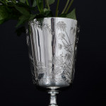 Large Aesthetic style Victorian sterling silver goblet