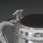 Edwardian silver half-pint tankard in original presentation case