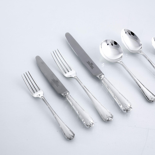 Louis XVI pattern silver-plated cutlery - dessert fork