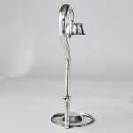Silver-plated wine bottle holder