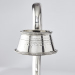 Silver-plated wine bottle holder