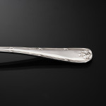 Canteen set of Ribbon Reed & Oakleaf sterling silver cutlery for 12