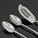 Exceptional set of George III hand-forged one-date-maker King's pattern sterling silver cutlery for 12