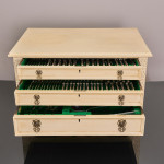 Canteen set of Ribbon Reed & Oakleaf sterling silver cutlery for 12
