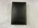 Edwardian sterling silver hip flask in original leather case