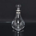 Director's Dartington wine decanter & sterling silver collar