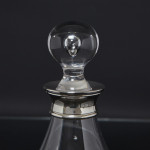 Director's Dartington wine decanter & sterling silver collar
