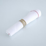 Set of six Victorian parcel-gilt sterling silver napkin rings
