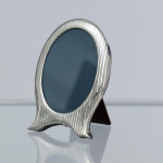 Hand-engraved antique American sterling silver photograph frame