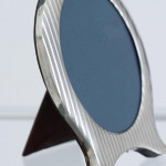 Hand-engraved antique American sterling silver photograph frame