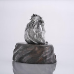 Sterling silver model of a warthog