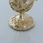 Mid-Victorian cast & hand-pierced silver-gilt cream jug