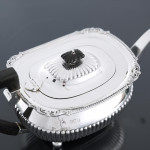 Large Victorian oblong sterling silver teapot