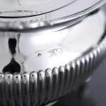 Large Victorian oblong sterling silver teapot