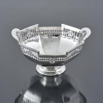 Edwardian-era antique pierced sterling silver bowl