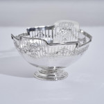 Edwardian-era antique pierced sterling silver bowl