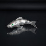 Antique sterling silver model of a koi carp