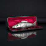 Antique sterling silver model of a koi carp