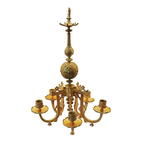 Cast brass hanging/table candle holder