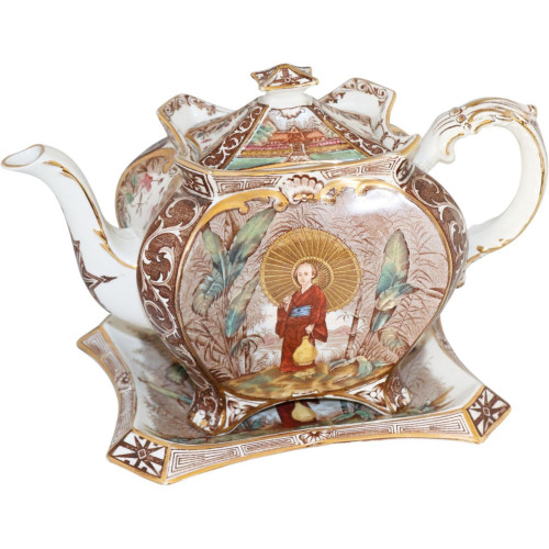 Burgess & Leigh Victorian Teapot and Stand