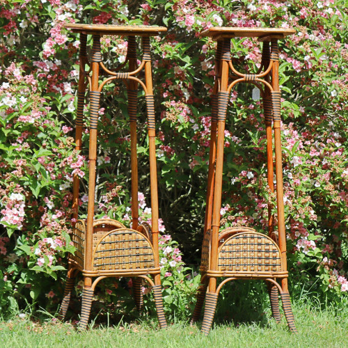 Stylish pair of Ratten stands