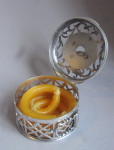 A very fine early George III PIERCED bOUGIE bOX MADE IN lONDON CIRCA 1770 BY jAMES pHIPPS.