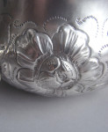 RESTORATION PERIOD.  An important & very rare Charles II Roaring Lion & Running Stag Porringer.  Made in London in 1667, maker's mark of TP, with a rosette & pellets below.