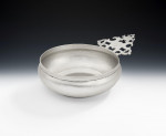 An extremely fine Willaim III Britannia Standard Side Handled Porringer made in London in 1701 by Matthew Madden