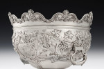 THE GUINNESS FAMILY MONTEITH.  A highly important early george iii Rococo style Monteith Bowl made in London in 1768 by Francis Crump.