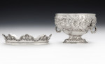 THE GUINNESS FAMILY MONTEITH.  A highly important early george iii Rococo style Monteith Bowl made in London in 1768 by Francis Crump.