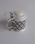 ANDREW FOGELBERG. A fine George III Mustard Pot made in London in 1770 by Andrew Fogelberg.