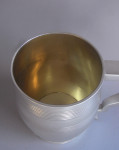 NEWCASTLE.  A very rare George III antique silver Barrel Mug made in Newcastle in 1814 by Robertson & Walton.