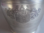 NEWCASTLE.  A very rare George III antique silver Barrel Mug made in Newcastle in 1814 by Robertson & Walton.