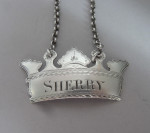 An extremely rare George III "Coronet" Wine Label made in Newcastle Circa 1803-1811 by Alexander Kelty.