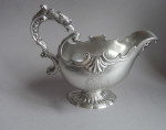 An important and extremely unusual pair of George III Cast Sauceboats made in London in 1814 by William Fountain.