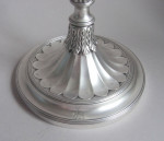 An extremely rare and unusual set of four George III Cast Candlesticks made in London in 1791 by Benjamin Laver.