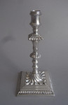 A very fine pair of early George III Cast Tapersticks made in London in 1763 by John Hyatt.