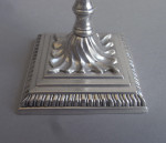 A very fine pair of early George III Cast Tapersticks made in London in 1763 by John Hyatt.