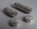 WILLIAM & MARY.  A very rare tubular Nutmeg Grater made in London circa 1690-1695 by Thomas Kedder.