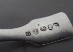 A very rare George III Caddy Spoon made in Birmingham in 1812 by Joseph Taylor.